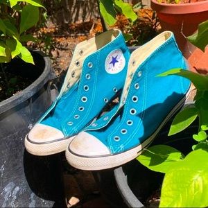 Aquamarine teal converse high top chucks!